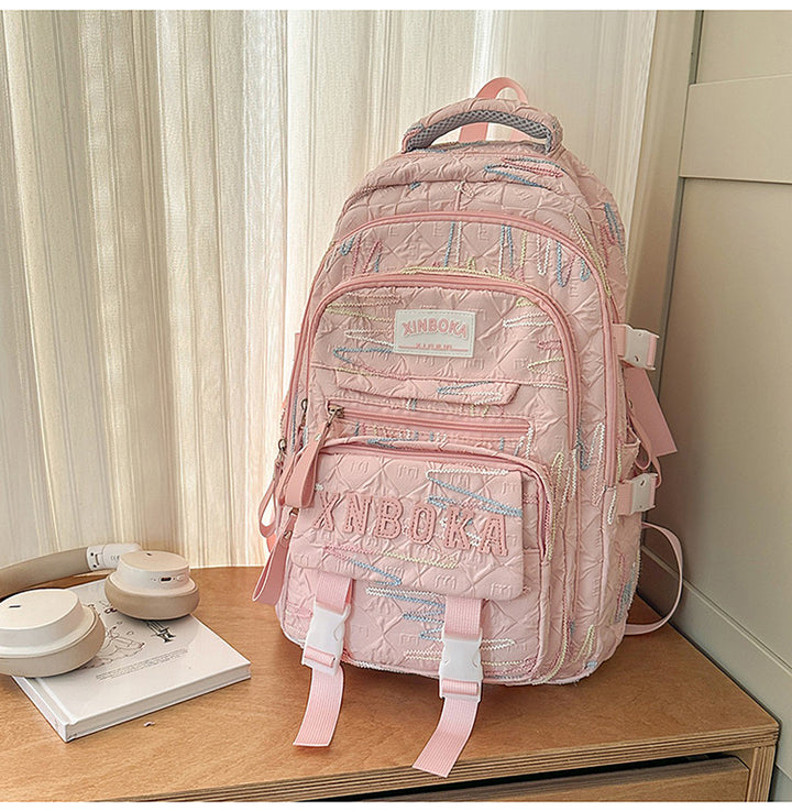 Multi-Functional Patterned School Backpack