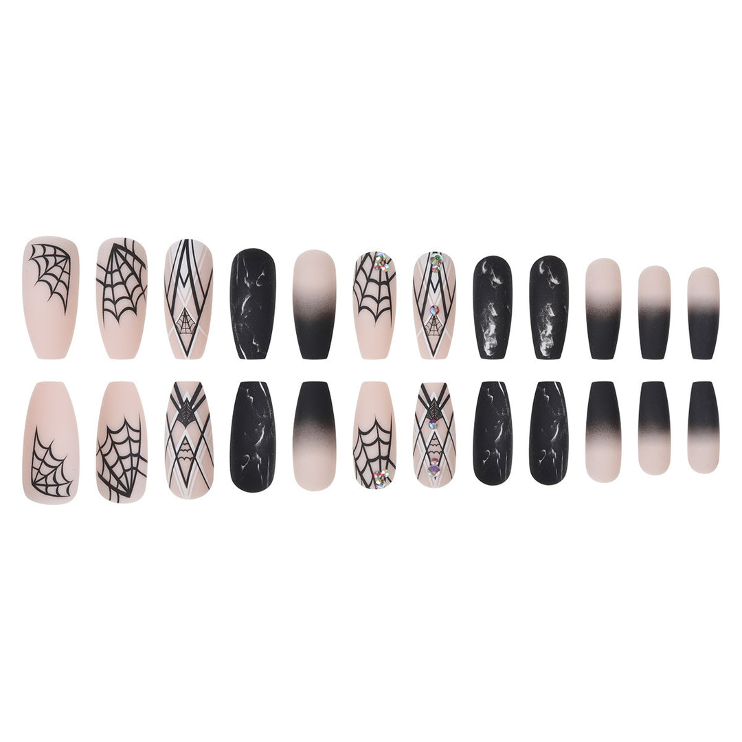 Artistic Halloween-Inspired Stiletto Nail Art Set Kalsten
