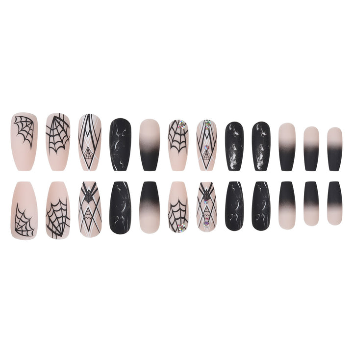 Artistic Halloween-Inspired Stiletto Nail Art Set Kalsten