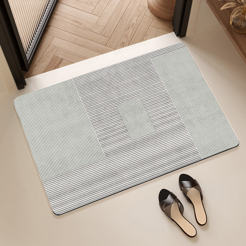 Textured Abstract Design Bath Mat Kalsten