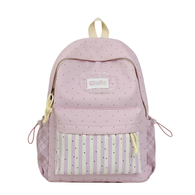 Cute Polka Dot Patterned Casual Backpack Kalsten