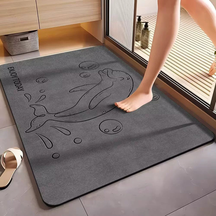 Fun Dolphin-Themed Bath Mat