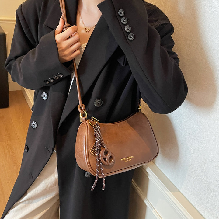 Chic Leather Shoulder Bag Kalsten