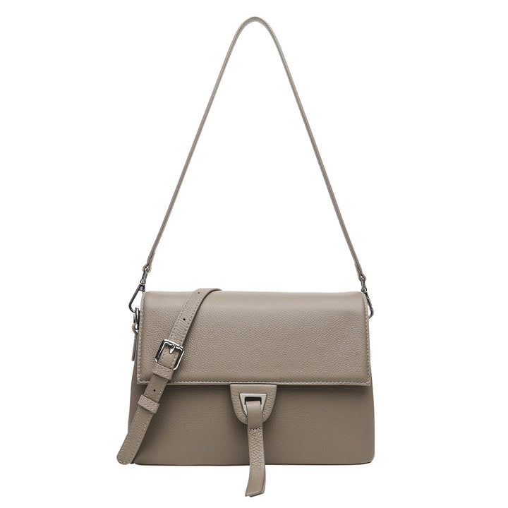 Elegant Faux Leather Crossbody Bag