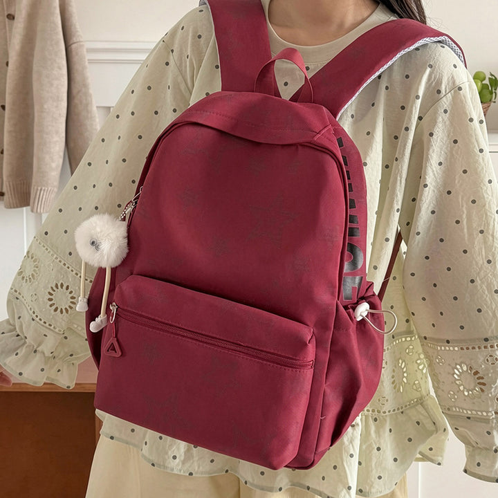 Star-Embellished Casual Backpack Kalsten