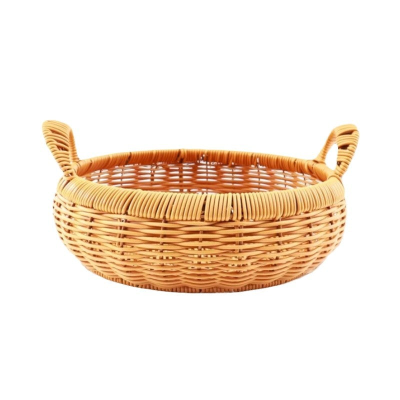 Women's storage basket with handle made of willow Kalsten