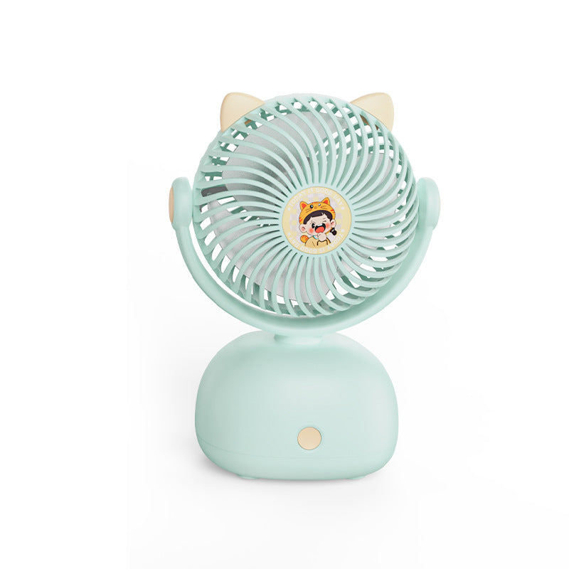 Women Portable Cat Head Fan Kalsten