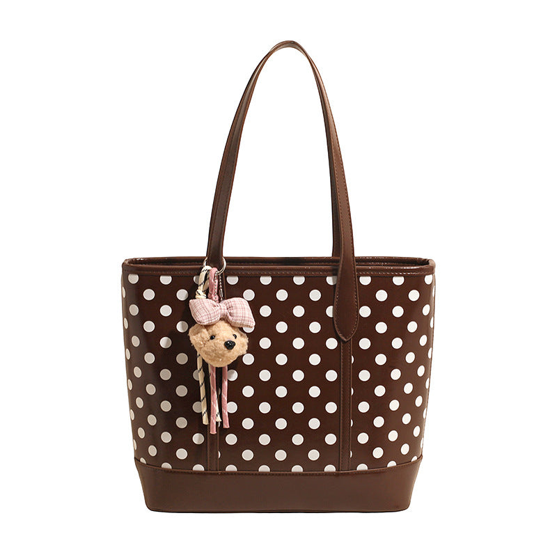 Polka Dot Print Casual Tote Kalsten