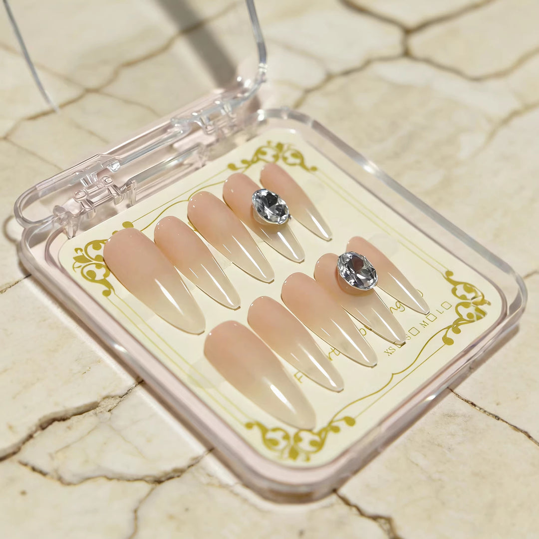 Elegant Long-Stiletto Nail Extensions Kalsten