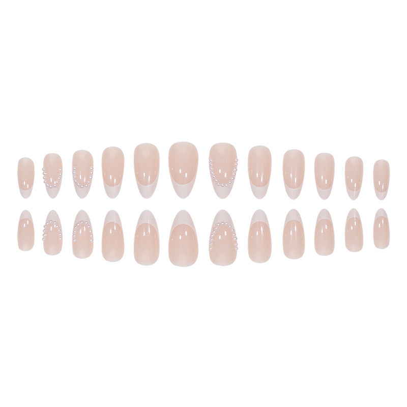 Elegant Stiletto Press-On Nails with Pearl Accents Kalsten
