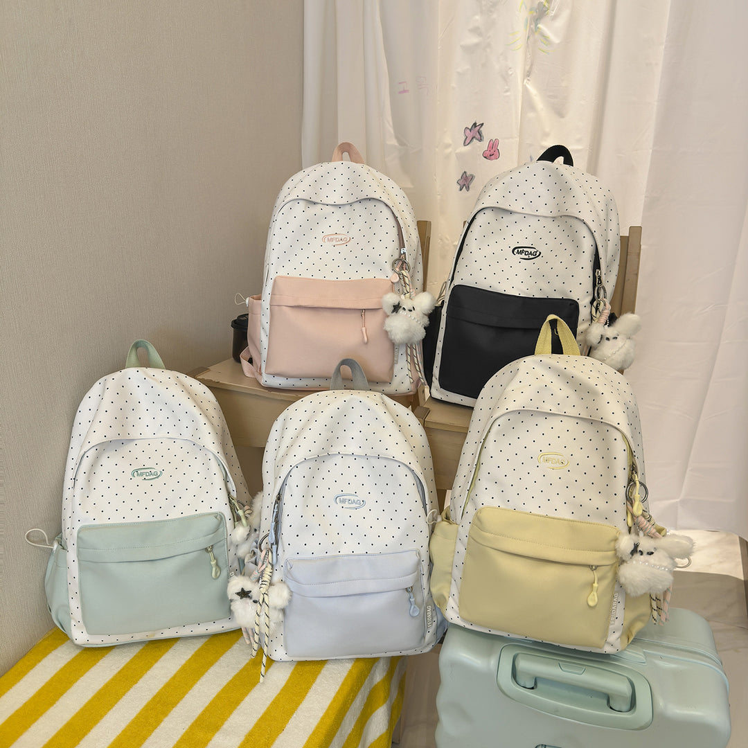 Stylish Polka Dot Print Backpack Kalsten
