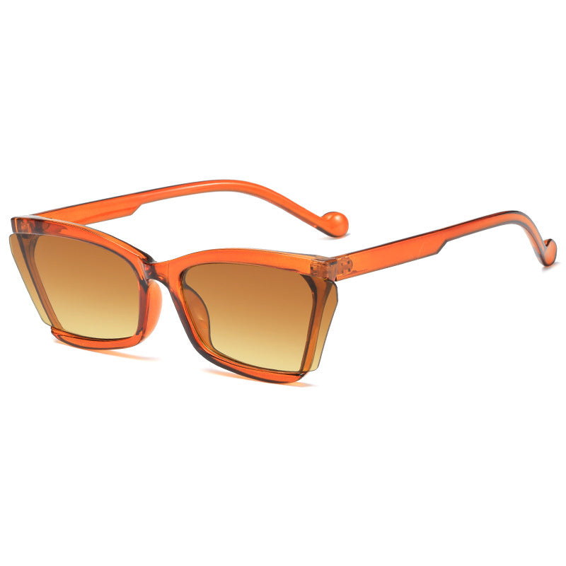 Women's fashionable sunglasses with unique rectangular design and UV protection Kalsten
