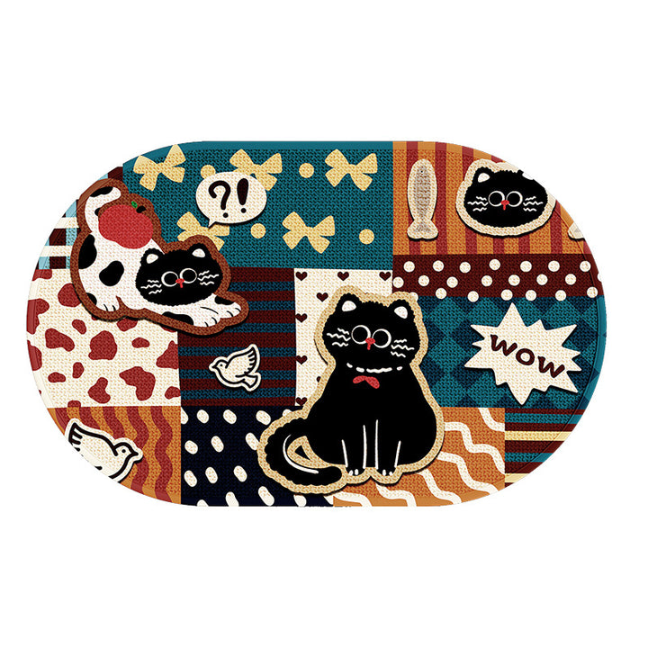 Decorative Geometric Area Mat Kalsten