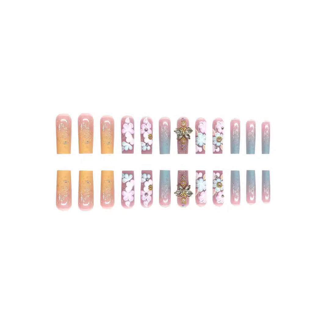 Floral Artisan Press-On Nail Set Kalsten