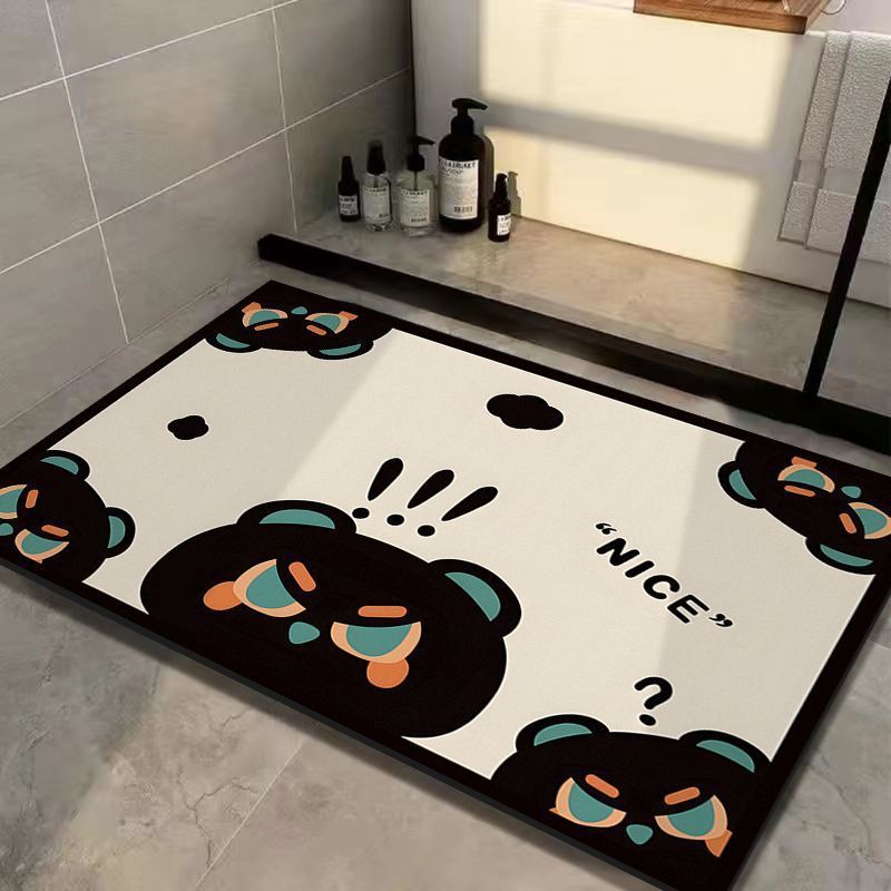 Cute Cat Design Bath Mat Kalsten