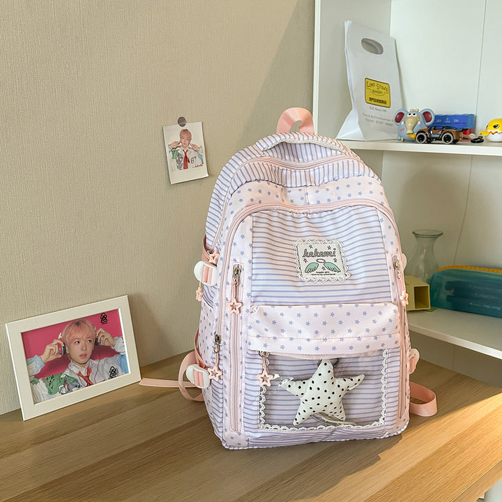 Cute Star-Patterned School Backpack Kalsten