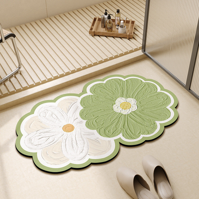 Floral-Shaped Decorative Bath Mat Kalsten