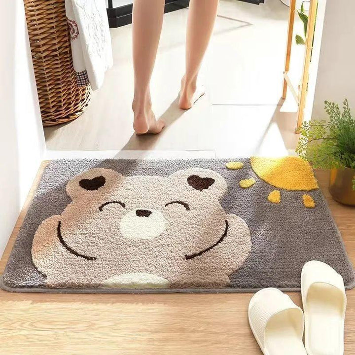Playful Penguin-Themed Bath Mat Kalsten