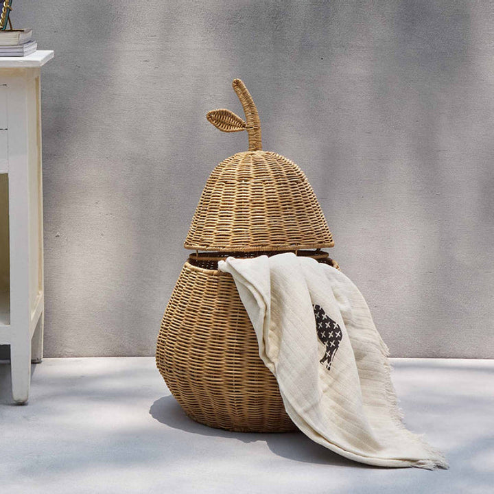 Playful decorative basket in pear shape Kalsten