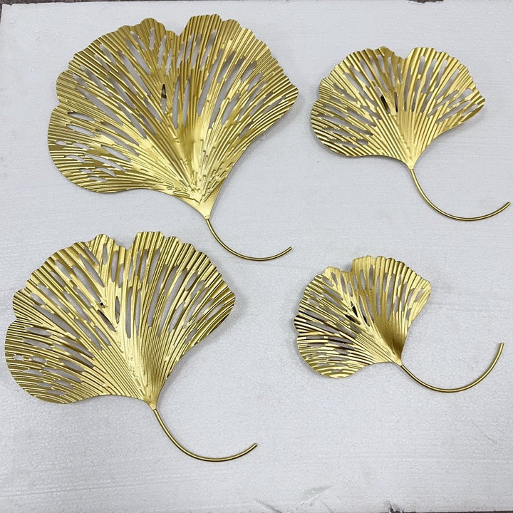 Elegant Ginkgo Leaf Wall Art Hooks Kalsten