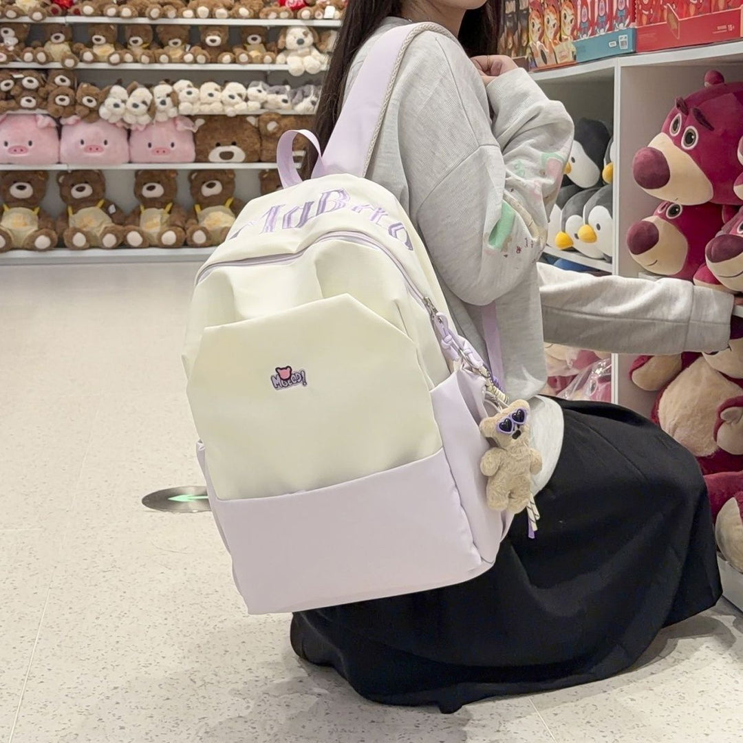 Playful backpack with embroidered Kalsten motif