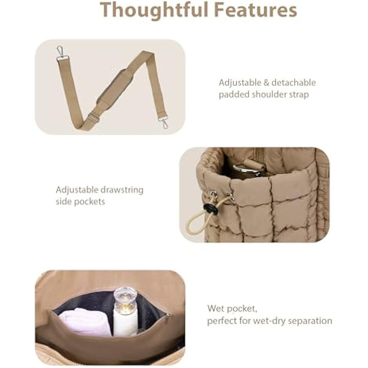 Quilted Multi-Functional Travel Tote Kalsten