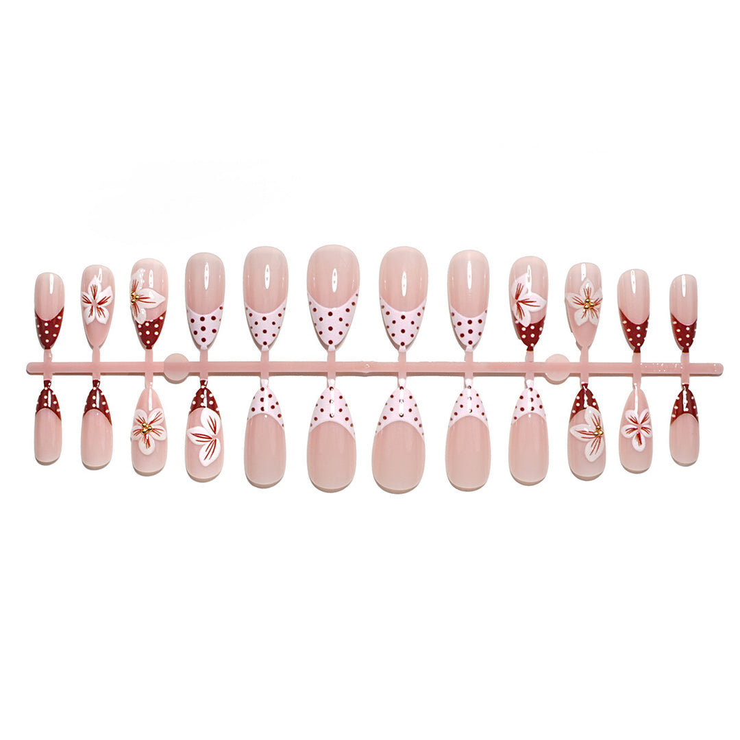 Elegant Decorative Press-On Nail Set