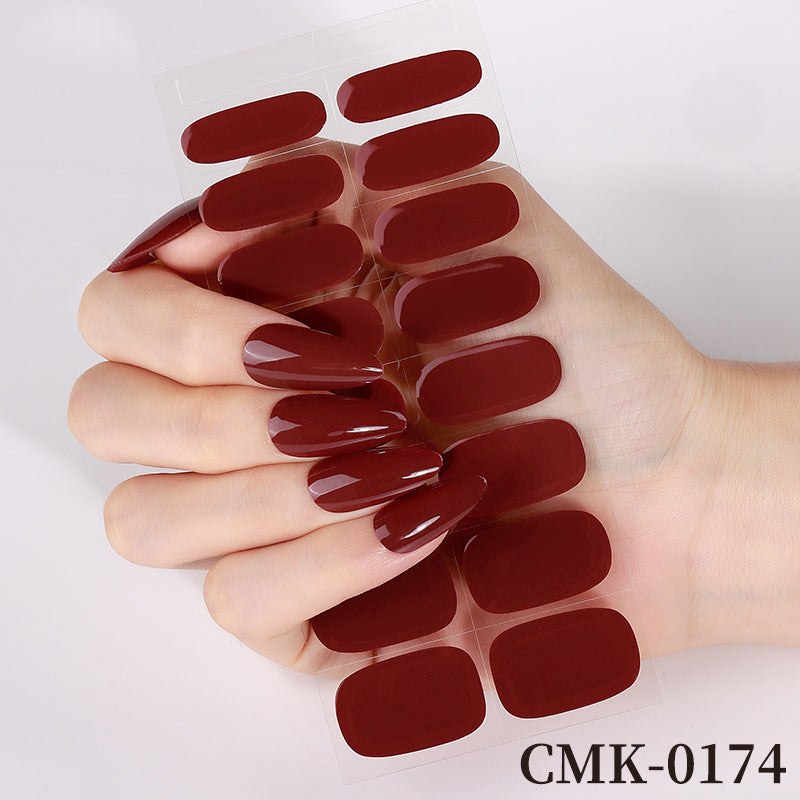 Glossy Press-On Nail Wraps