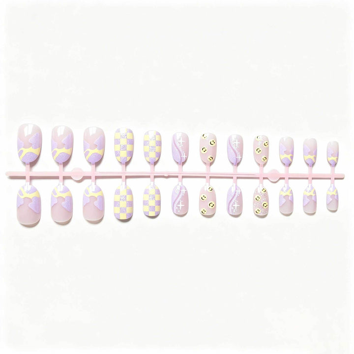 Artistic Patterned Gel Nail Art