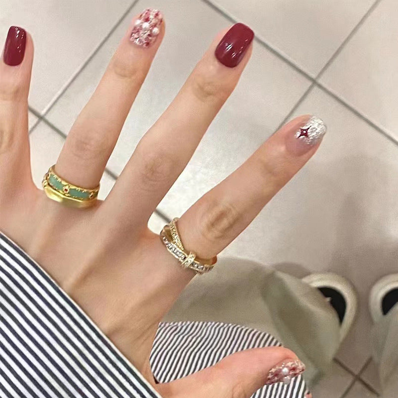 Ombre Press-On Nails with Glossy Finish Kalsten