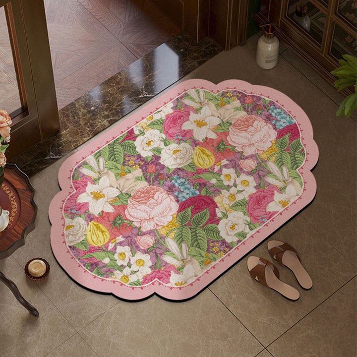 Floral Decorative Bath Mat Kalsten