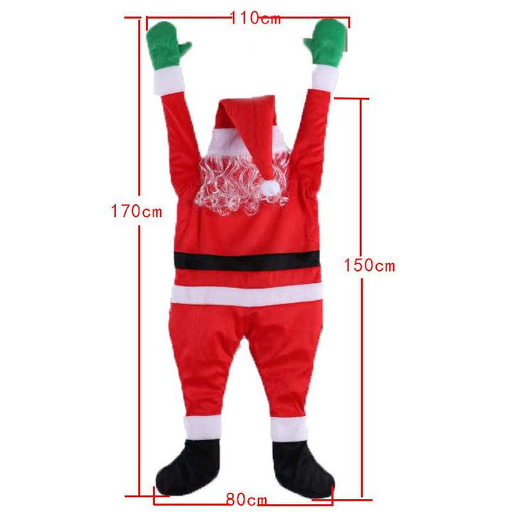 Decorative Santa Claus door decoration with lights