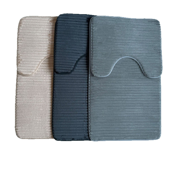 Plush Bathroom Mat Set Kalsten