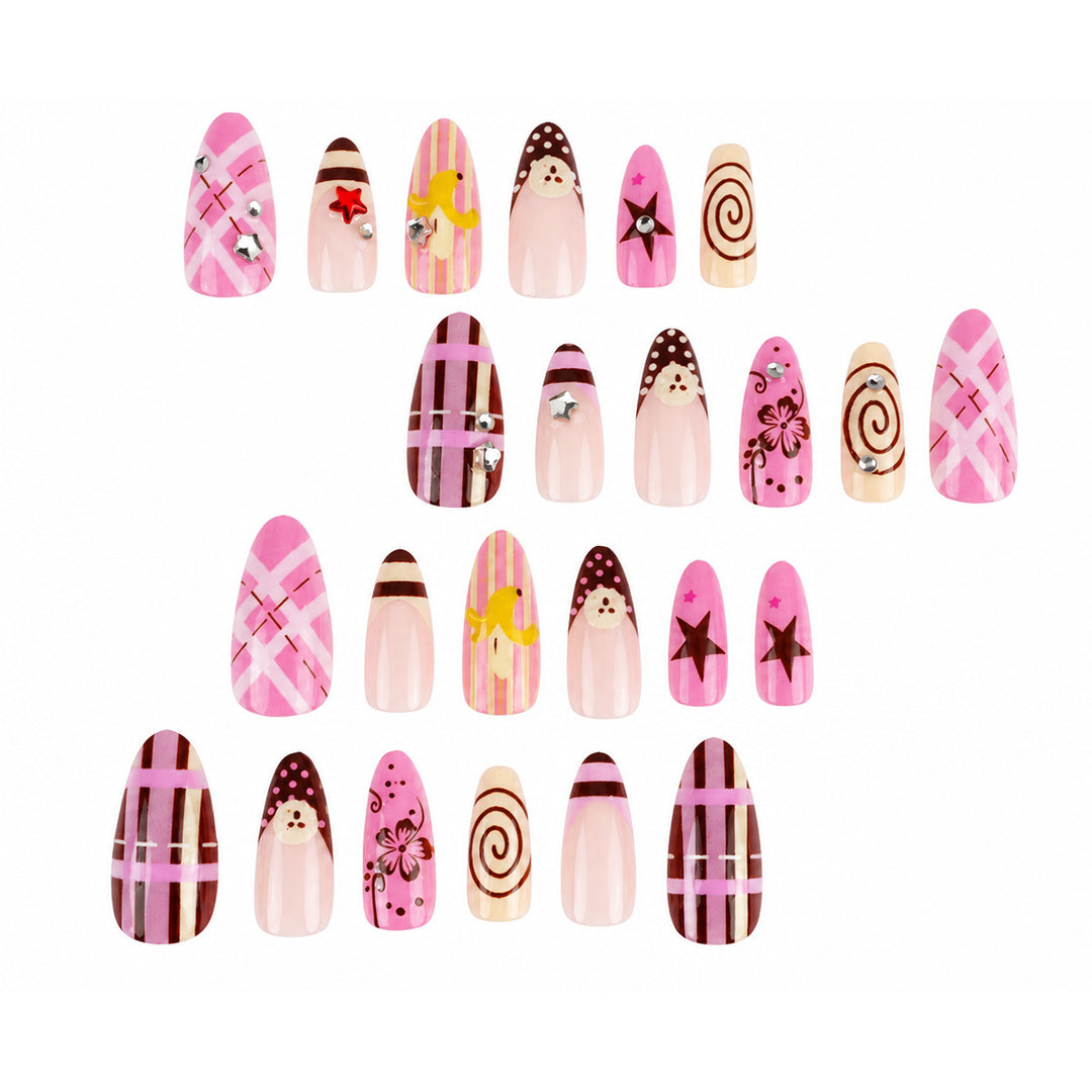 Artistic Themed Press-On Nails