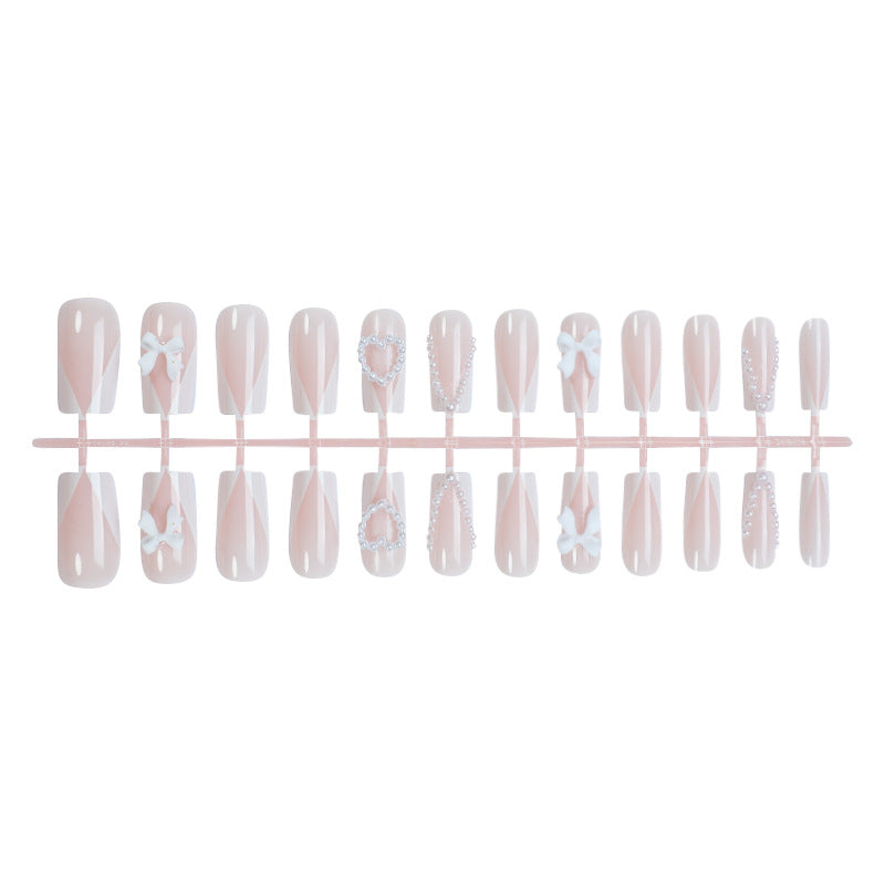 Decorative Press-On Nail Kit with Elegant Accents kalsten