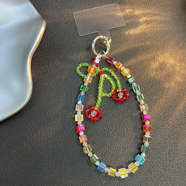 Beaded Flower Charm Keychain Kalsten
