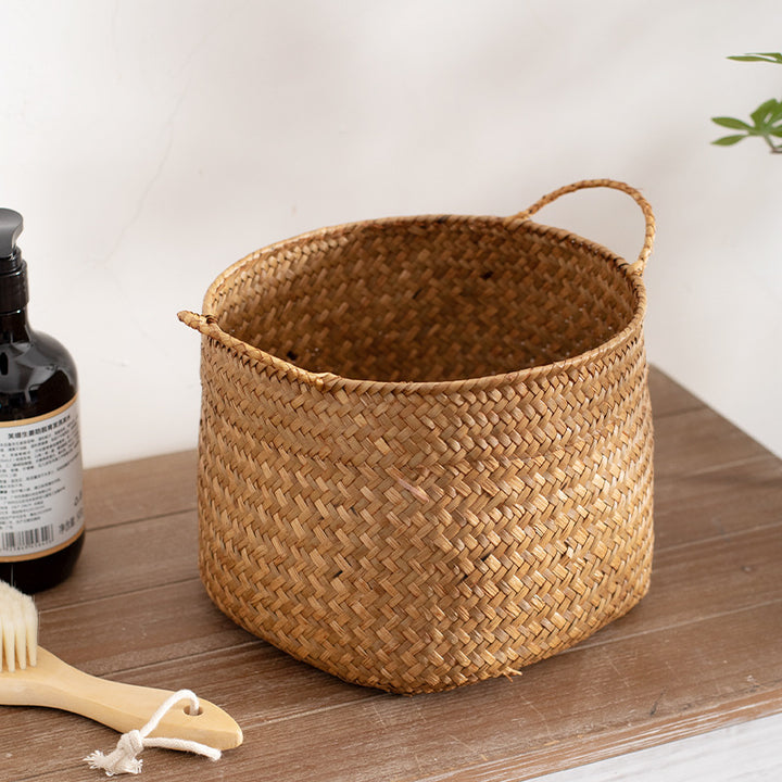 Unisex Stylish Storage Baskets made of Handwoven Natural Material Kalsten