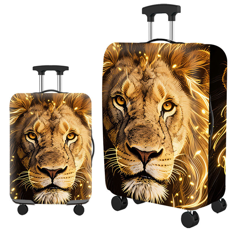 Tropical Leaf Print Hard Shell Luggage Kalsten