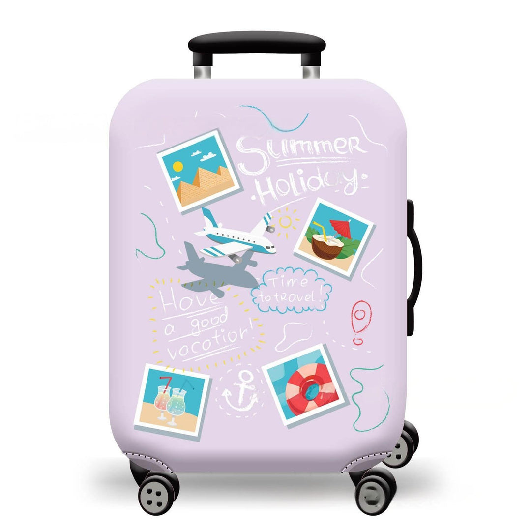 Unisex Hard-shell suitcase with stunning mountain landscape design Kalsten