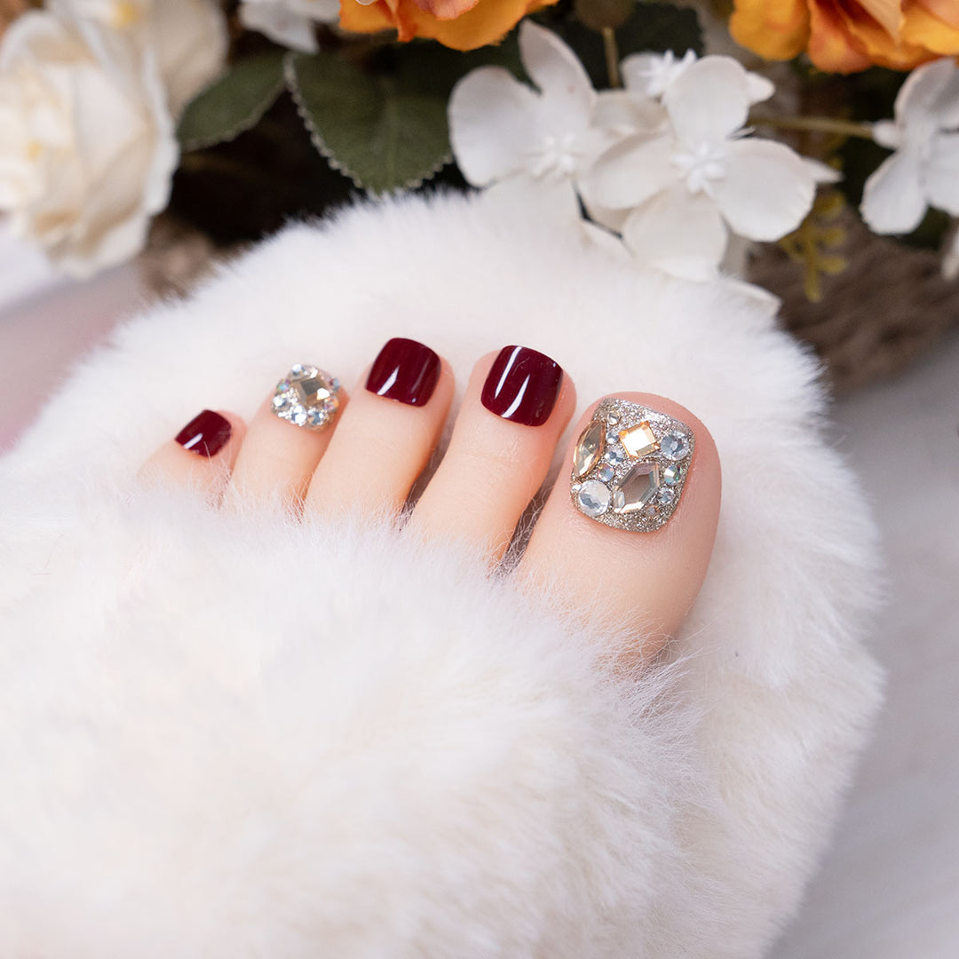 Decorative Gel Toe Nail Set