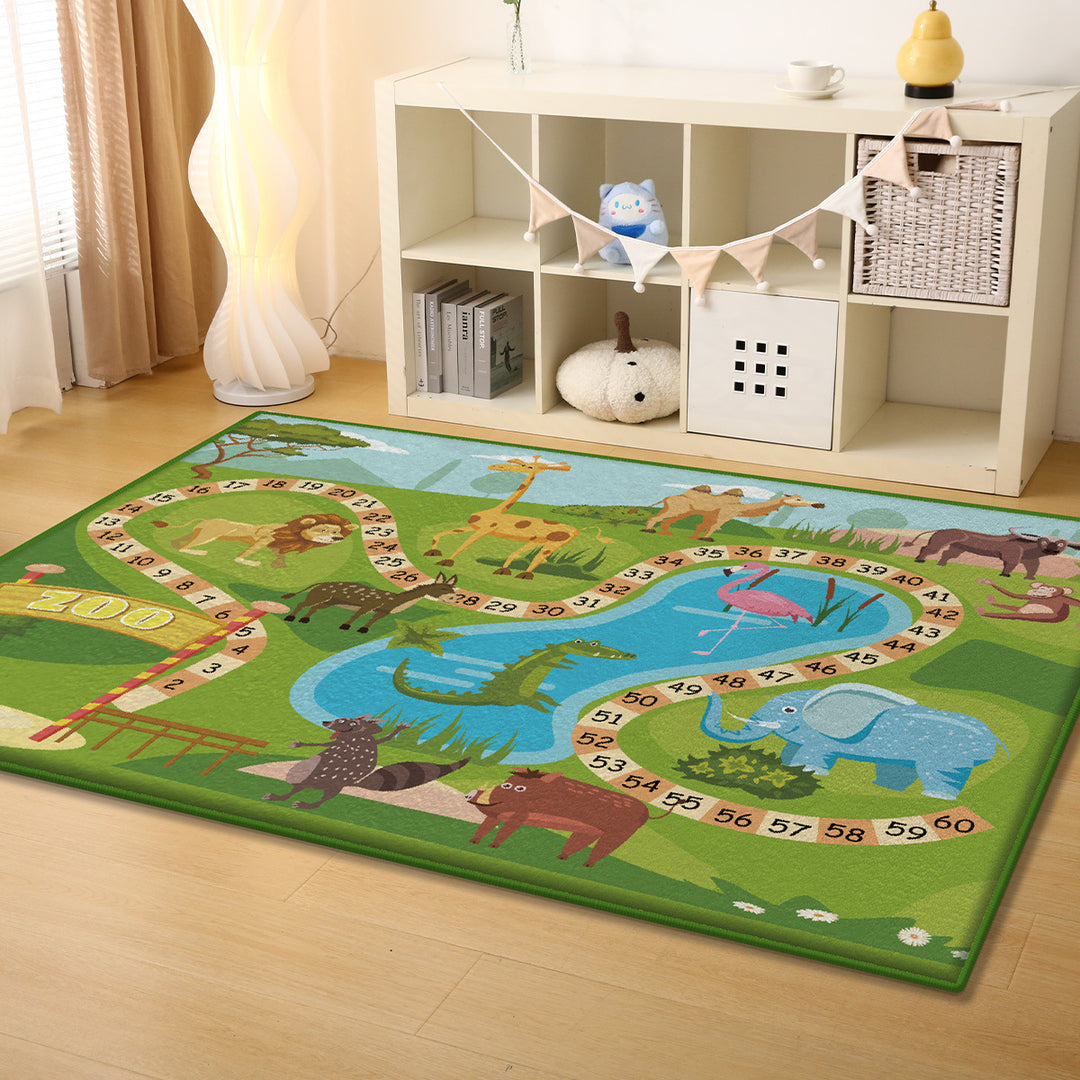 Playful Road-Themed Area Rug Kalsten