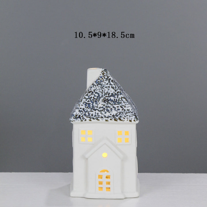 Decorative Ceramic House Lantern Kalsten 1790310186
