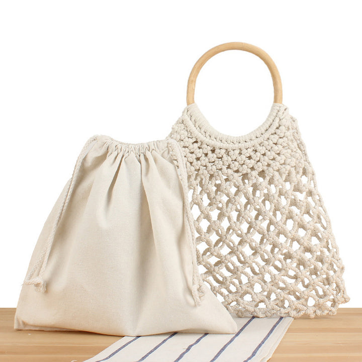 Fashionable macrame handbag with inner pocket Kalsten