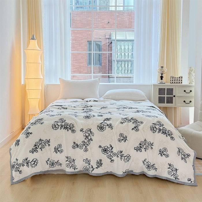 Women Patterned Blanket made of Soft Cotton Kalsten