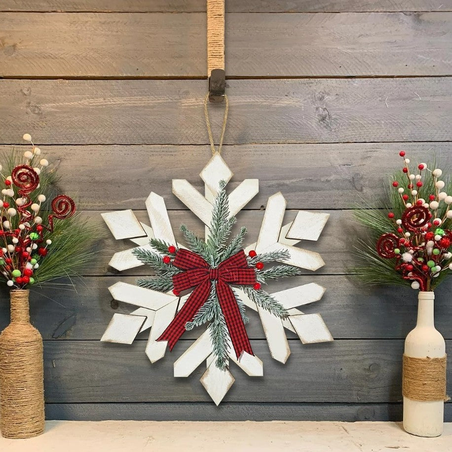 Winter-Themed Snowflake Wall Decor