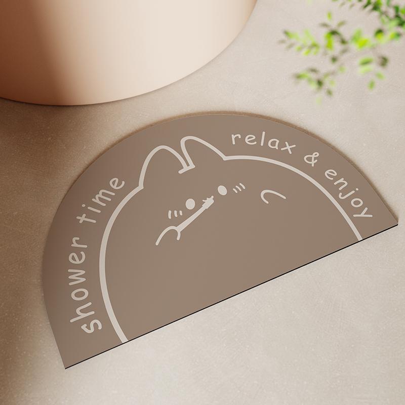 Shower Time Themed Bath Mat Kalsten