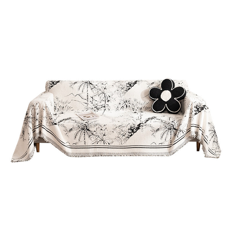 Artistic Floral Tapestry Blanket