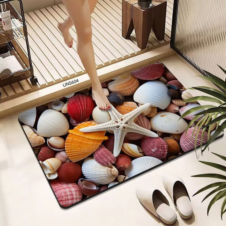 Pebble-Designed Bath Mat Kalsten