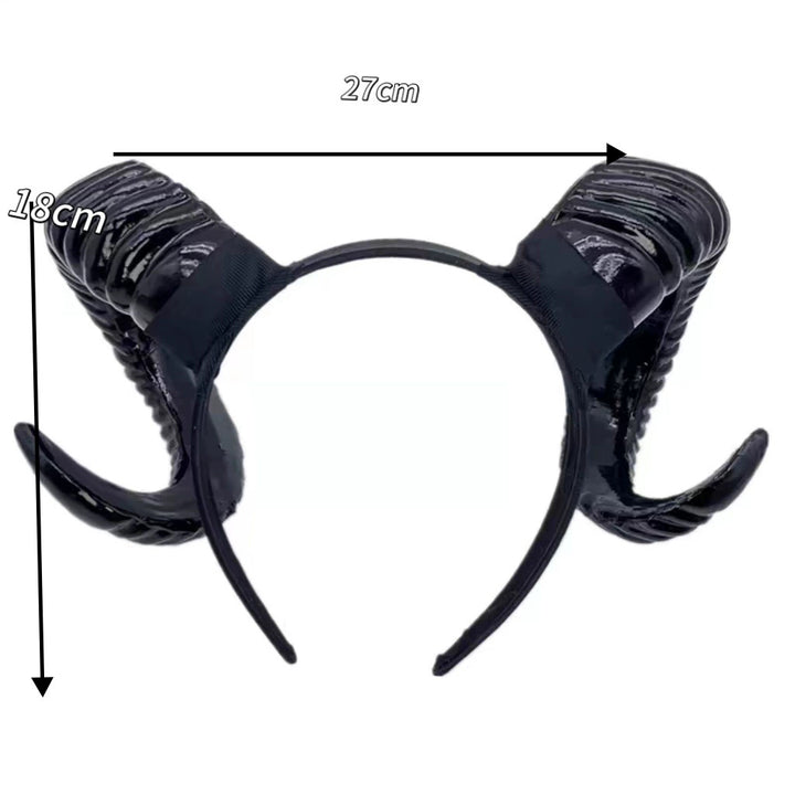 Elegant Devil Hairband and Choker Set