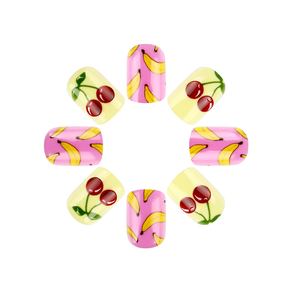 Fun Fruit-Themed Press-On Nail Art Set Kalsten